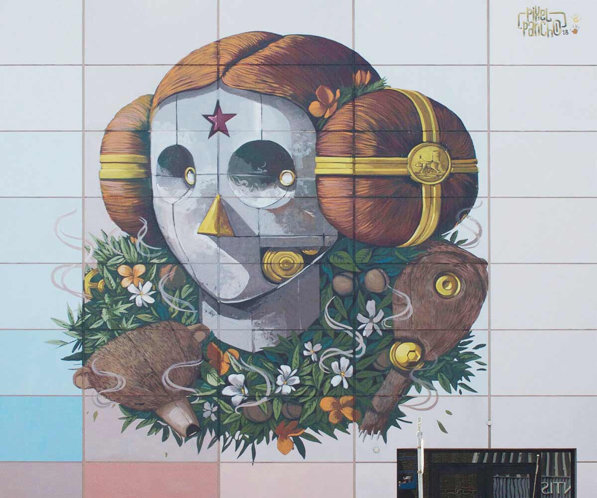 Pixel Pancho Mural