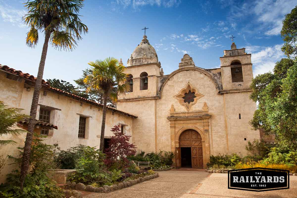 The Carmel Mission Basilica, the mission of San Carlos Borromeo, founded in 1770 by Junipero Serra, Carmel-by-the-Sea, California